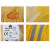 代尔塔407007连体雨衣PVC涂层带反光条 长款风衣式工作劳保 407007黄色 L