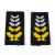 2011式保安肩牌肩章套牌配饰 物业小区保安服装配件标志全套定做 四黄套肩章10对