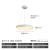 饰盟卧室吊灯高端设计师2024新款全光谱护眼环形书房餐厅客厅吊灯 米白直径53cm-无极调光