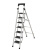 苏识 多功能便携折叠脚踏梯 展开高度1.8m 七步梯 白色 个 2710109