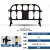 纳仕德 JXA0046 吹塑移动护栏水马围挡施工围栏停车场围栏 1.6米黑色