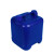加厚塑料方罐5升10L方形塑料桶胶水塑胶壶化工废液油水酒精堆码桶 10升方罐（蓝色）600g