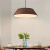 铜格格新中式木纹色单头吧台吊灯实木餐厅LED床头小吊灯茶室中国风灯 B款小号
