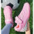 迪士尼（DISNEY）儿童足球鞋碎钉女孩中小学生魔术贴网面透气男女童足球训练鞋 粉色 X668/送球袜+护腿板 29