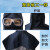 防尘一体全脸防打药一体全脸灰尘面具防护一体头罩防护面罩帽面罩 咖色