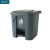 知旦 塑料垃圾桶 30L灰盖款 户外环卫垃圾桶物业小区公用垃圾桶可定制 ZT238