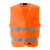 cmcbright 001004O 标准荧光橙粘扣式反光背心安全警示马甲 M码