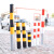 京斯坦 钢管警示柱 隔离挡车路桩反光柱交通安全固定立柱停车定位器防撞柱 直径75*高750（1个）
