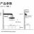 定制适用小型公寓出租房500小型抽油烟机700不锈钢顶吸600小尺寸吸油烟机 【600mm】纳米黑-按键款-不含安装