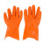 春蕾910威士邦止滑手套 8双 橘黄色 棉毛浸塑防滑防水耐磨耐油耐酸碱防护手套 定制