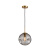 溥畔北欧创意简约不规则玻璃球单头小吊灯橱窗餐厅吧台床头个性玻璃吊 干邑色直径25cm