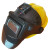 电焊工帽放热变光夏季照明空调面罩风自动头戴护眼手持式护脸 大屏普通款带20片保护片