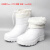 白色靴耐用高筒加棉靴雨鞋耐油耐酸工厂厨房保暖雨靴EVA胶鞋 EVA材质-中帮(加棉) 41
