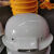 得力 一体化带灯安全帽工地智能矿工头灯ABS国标照明头灯定制Logo 白色16小时续航ABS材质