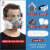 盛融乾 防毒防尘工业粉尘面具全面罩喷漆呼吸防护罩 双罐防尘毒7件套+防雾大眼罩+60