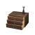 元易乐（yuanyile）实木多层抽屉式桌面收纳木盒家用木质储物盒化妆品首饰置物箱 小号两层