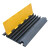 冰禹 线槽减速带压线板 电缆保护槽 PVC盖板四线槽 900*500*60mm 1个 BYaf-42
