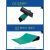 防静电台垫防滑耐高温橡胶垫绿色胶皮桌布工作台垫实验室维修桌垫 亚光绿黑色0.2米*0.2米*2mm 分别宽度长度