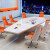 斯庭阁烤漆会议桌异形白色烤漆会议桌长桌简约现代大型开会桌椅组合科技 2.4*1.2米会议桌
