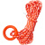 援邦 救生圈漂浮绳 成人救生浮圈实心游泳泡沫圈绳子 8mm粗 20米长反光绳子+环+钩