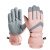 钢米 冬季户外防水加绒保暖手套 粉灰色M 双 3460382