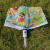 美克杰蜡笔小新雨伞透明卡通雨伞便携三折伞全自动网红直柄伞可爱折叠伞 新之助可爱风 手动款