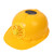 猩阮樟遮阳帽带风扇安帽子可充电太阳能工地防晒帽檐夏季透气空调头盔 升级第四代三筋大风力款黄色