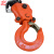 怀鸽 HS-Z03型圆形手拉葫芦倒链起重设备吊机具锰钢链条 橙色 3t 3m双链