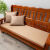 老式沙发垫实木沙发坐垫红木椅座垫加硬45D海绵垫防滑可拆洗折叠 冰丝-金香槟(35D海绵) 52*52(抱枕一个)