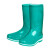 盾守 219女士三色中筒雨鞋 水鞋户外耐磨胶鞋防滑雨靴 绿色 40码