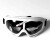 喷漆眼镜 骑行喷漆玻璃钢化防护眼镜工业飞溅透明打磨全封 X400白框 透明镜片