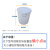 级大白桶加厚45L65L100L储水桶带盖发酵桶酿酒桶塑料大圆胶桶 加厚版65L蓝色桶（带盖）