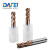 DAFEI65度钨钢圆鼻铣刀4刃金色涂层合金牛鼻刀CNC刀具四刃铣刀立铣刀6R0.5*6D*150L