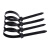 扎带尼龙塑料工业级束线带黑白色扎丝卡扣塑料捆绑带耐寒耐高温 白色5*150 (3.6MM宽*15厘米