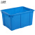 工品库（GONGPINKU）周转分拣箱 长方形塑料水箱 海鲜水产养殖箱 蓝色160款外径745*540*445mm无盖