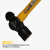 锴达橡胶锤500g橡皮锤安装锤子塑料榔头瓷砖地板安装工具 KT41015 1.5镑圆头锤