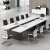 会议室长桌10人简约现代培训桌条形桌椅子带会议桌椅组合定制 5米+18张椅子