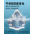 仁聚益防尘口罩透气打磨灰尘井下煤矿KN100防工业粉尘面罩 2对3201B滤棉 KN100防护等级 小号主体