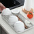 古哲（） 双层沥水盘塑料长方形置物架 厨房茶水托盘茶盘家用水果盘 小号白色
