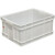 白色塑料箱周转箱长方形加厚塑胶箱养鱼养龟箱收纳盒储物箱 380-140箱(外径:431*305*145) 白色不带盖（PE料）