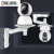 免打孔适用于监控摄像机支架室内摄像头架子吊装壁装360 小号置物架(无痕贴款)