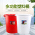 欣方圳 环保垃圾桶 PP塑料加厚工业储水桶 100号带盖圆桶 大红色