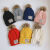 迪士尼（Disney）男女童帽子围巾套装两件套秋冬男宝宝针织毛线帽加绒保暖 72帽 米色+米巾+手套 4-10岁（S五指手套）