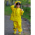 幼儿园男女儿童套装雨衣背带雨裤连体安吉游戏服两用款防水全身 901粉色(背带裤+上衣+雨鞋) XL