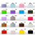 贝傅特 塑料包装袋 礼品袋服装购物袋手提袋打包袋 50个银色(黑提）宽50*高40+底10cm