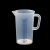 塑料量杯级加厚PP带刻度烧杯厨房家用烘焙工具奶茶口VITLAB 100ml 蓝色刻线