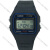 卡西欧（CASIO）手表CASIO F-91W-1 防水带日历闹钟秒表复古学生电子小方表 F-91W-1 黑色兰圈 鎹贴膜 表盘外