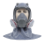 HKFZ6800防毒面具头罩打磨装修喷漆专用防粉尘油烟护脸防毒防尘面罩 头罩配7093防尘盒 中