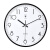 萱靓德国进口品质钟表挂钟客厅家用时尚电子时钟挂墙现代简约石英钟 黑色经典款 12英寸直径30.5厘米