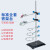 铁架台固定架(不含配件)铁三环蝴蝶十字夹烧瓶夹冷凝管夹 冷凝管夹